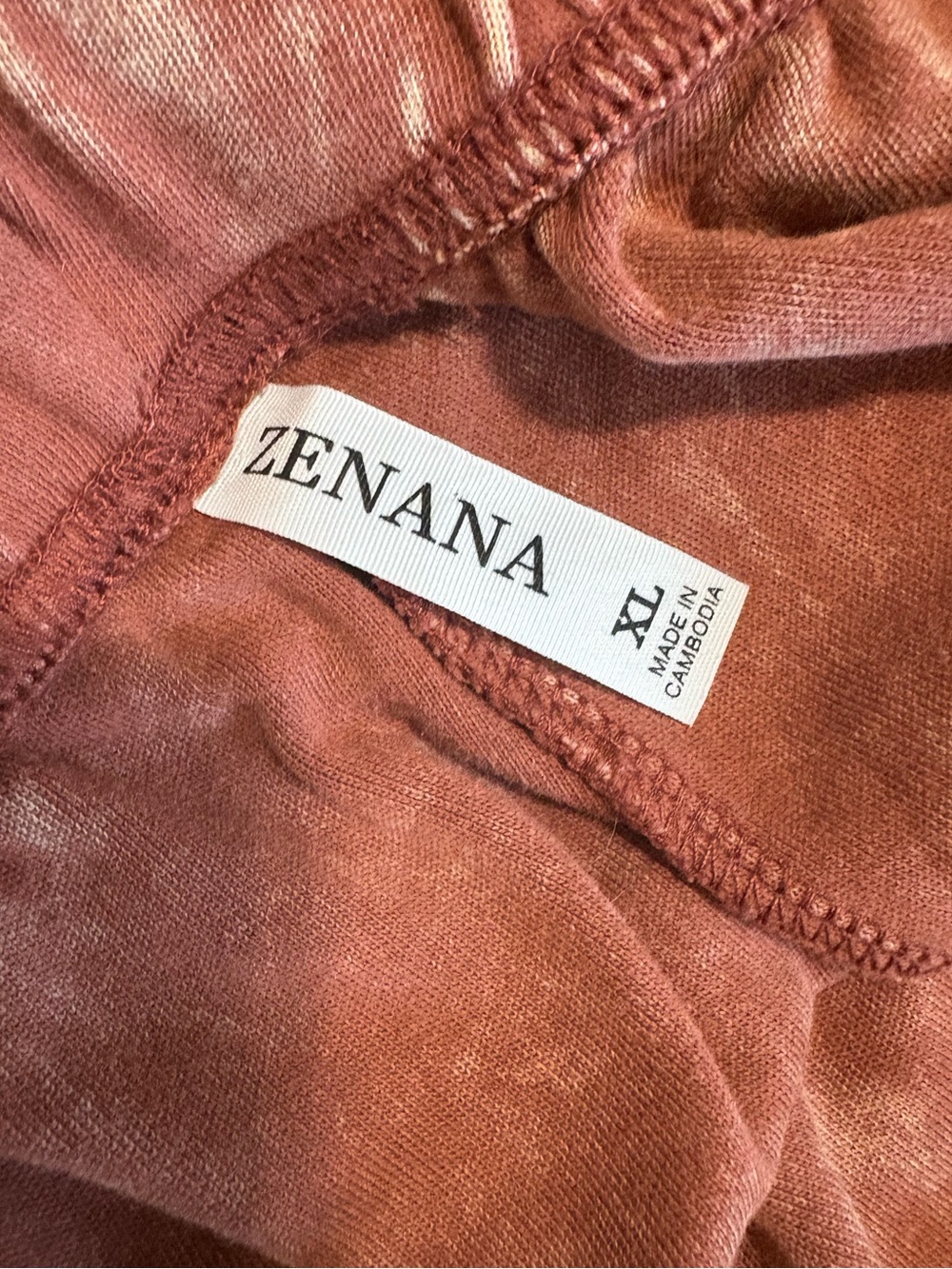Zenana Outfitters Rust Mineral-Wash Joggers - Picture 10 of 12